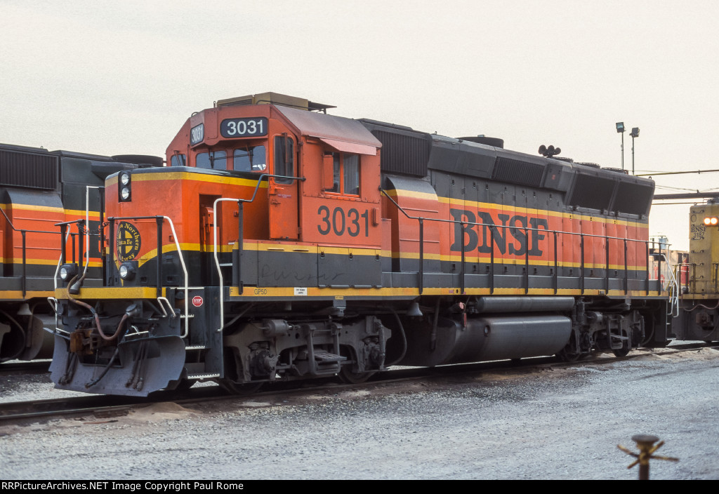 BNSF 3031, EMD GP40X at Santa Fe's Corwith Yard